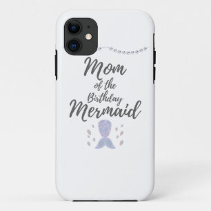 Matching Mermaid Birthday Mermom Mum of Mermaid Case-Mate iPhone Case
