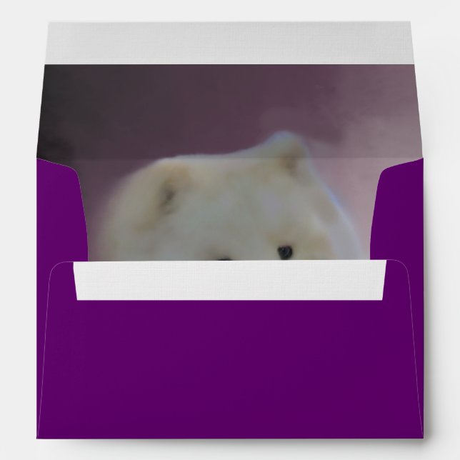Matching Samoyed Envelope Style: A7  See Desc. (Back (Bottom))
