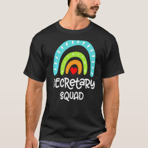 Matching Secretary Squad Or Team Back To School Ad T-Shirt