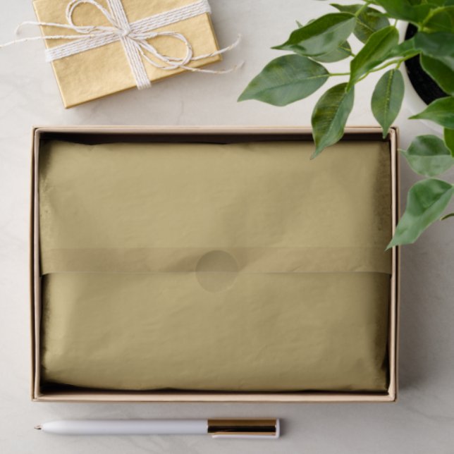 Matching Solid Gold Colour Tissue Paper (Gift)