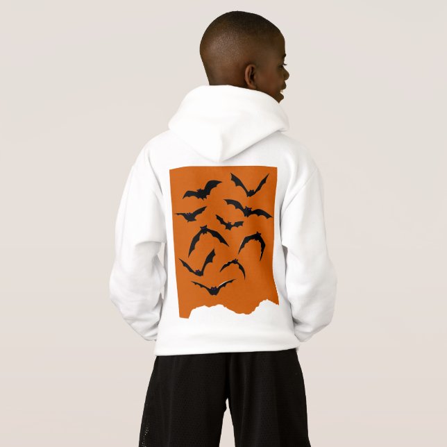 Matching Spooky Bats Modern Happy Halloween Kids (Back Full)