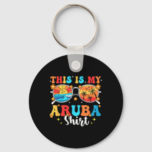 Matching Summer Family Vacation Beach Trip Aruba Key Ring