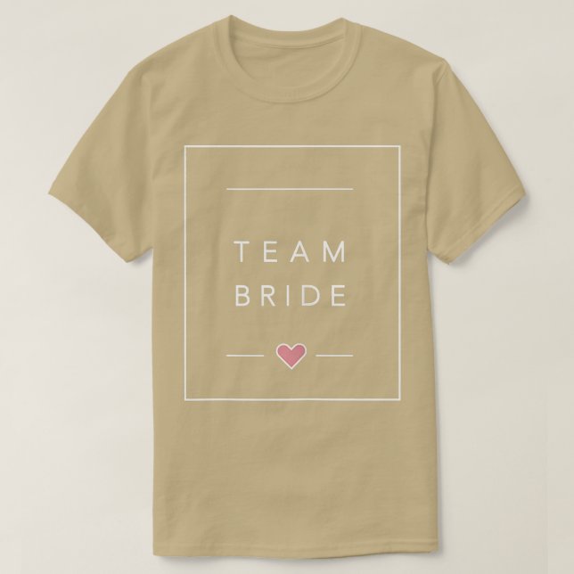 Matching Team Bride Bachelorette Party T-Shirt (Design Front)