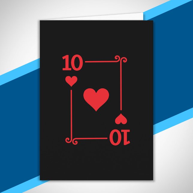 Matching Ten Hearts Suit Playing Cards Modern 10 (Creator Uploaded)