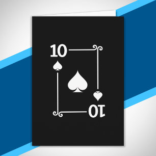 Matching Ten Spades Suit Playing Cards Modern 10