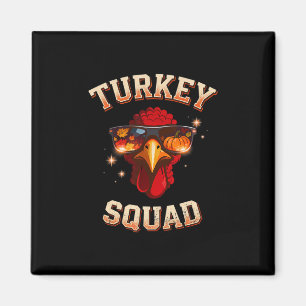 Matching Thanksgiving Running Turkey Trot Squad Tu Magnet