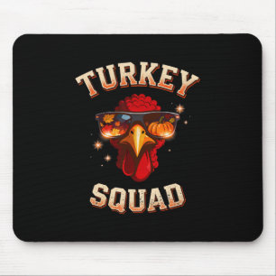 Matching Thanksgiving Running Turkey Trot Squad Tu Mouse Pad