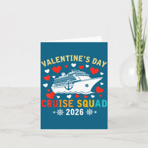 Matching Valentines Cruise Squad 2026 Cruise Ship Card