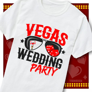 Matching Vegas Wedding Party Squad Bridal Group T-Shirt