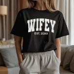 Matching Wife and Husband Shirts for Newlyweds<br><div class="desc">Celebrate your love in style with our matching Wife and Husband shirts — perfect for your wedding day, honeymoon, or simply showing off your “just married” glow! These comfy and stylish shirts make a thoughtful gift for newlyweds, bridal parties, or anniversaries. Whether you're jetting off on your honeymoon or hitting...</div>