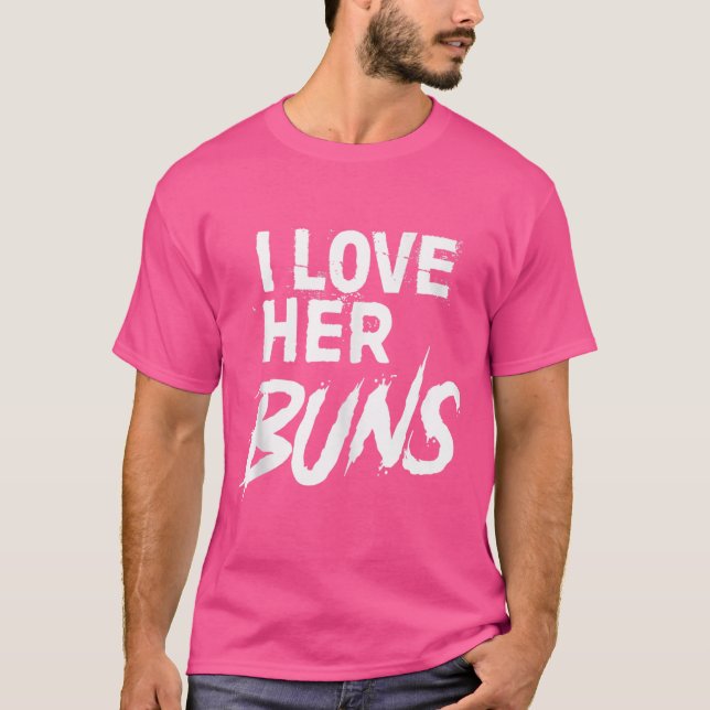Matching Workout Shirts For Couples - I Love Her B (Front)