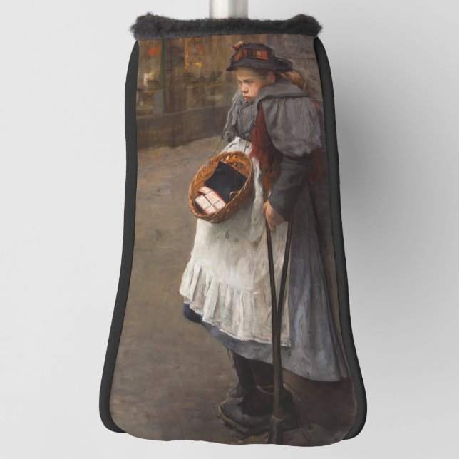 Matchstick Girl Poor Street Urchin Urban Poverty   Golf Head Cover (Rotate 90)
