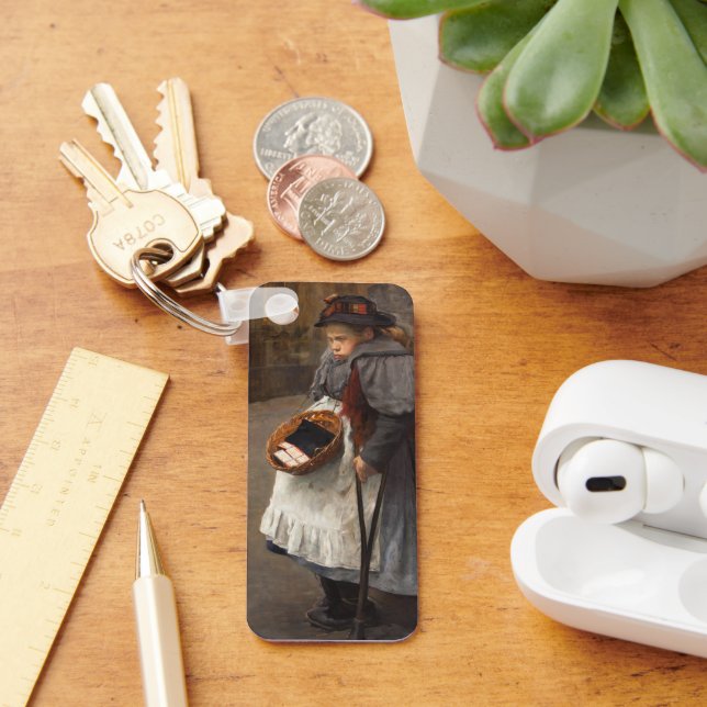 Matchstick Girl Poor Street Urchin Urban Poverty   Key Ring (Desk)