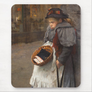 Matchstick Girl Poor Street Urchin Urban Poverty   Mouse Pad