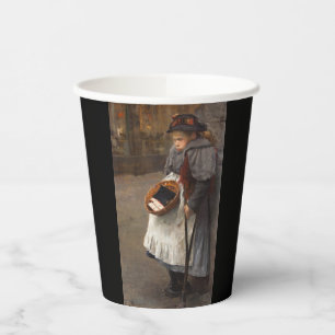 Matchstick Girl Poor Street Urchin Urban Poverty Paper Cups