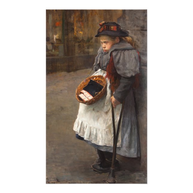 Matchstick Girl Poor Street Urchin Urban Poverty   Photo Print (Front)