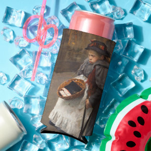 Matchstick Girl Poor Street Urchin Urban Poverty Seltzer Can Cooler