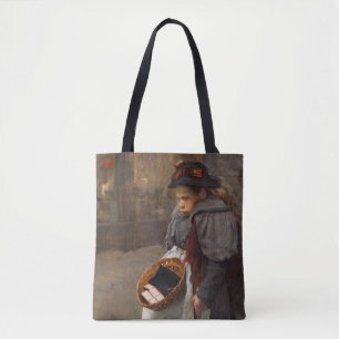 Matchstick Girl Poor Street Urchin Urban Poverty Tote Bag