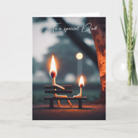 Matchsticks On a Bench for Father's Day