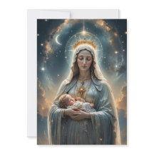 Mater Dei Flat Prayer / Greeting Card