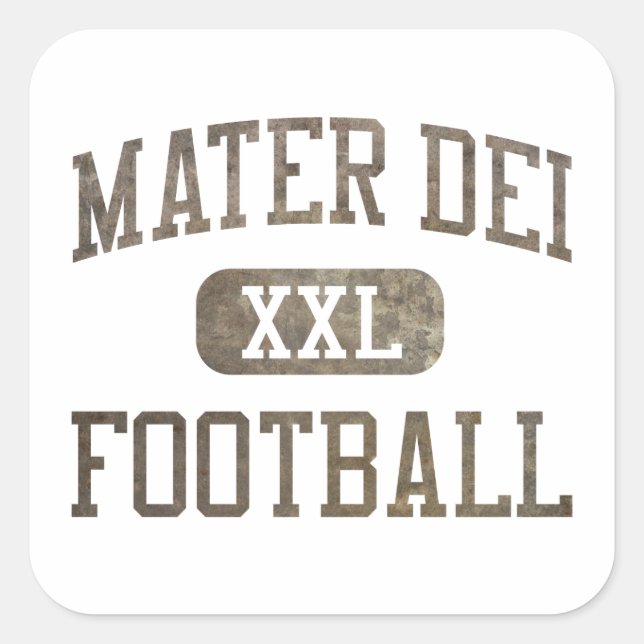 Mater Dei Monarchs Football Square Sticker (Front)