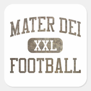 Mater Dei Monarchs Football Square Sticker