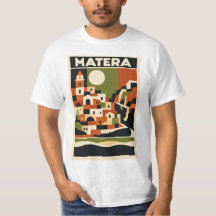 Matera Italy T-shirt Bauhaus Geometric Travel