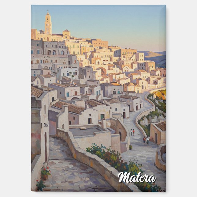 Matera Italy Travel Magnet (Front)