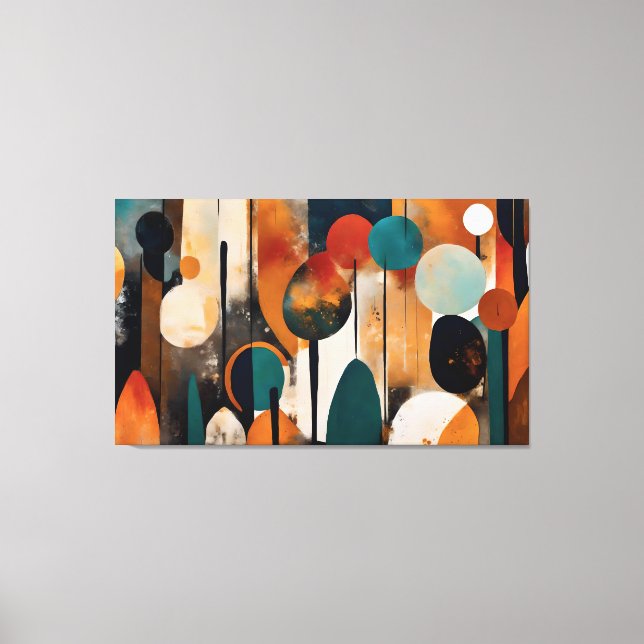 Material abstract decorative picture canvas print (Front)