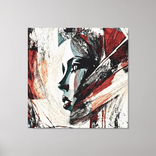 Material abstract decorative picture canvas print (Front)