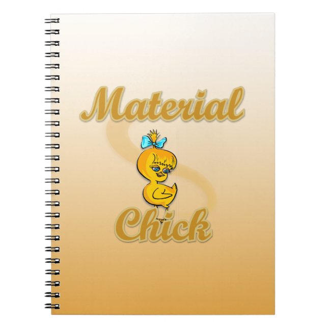 Material Chick Spiral Notebook (Front)