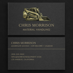 Material Handling Contractor Services Business Card