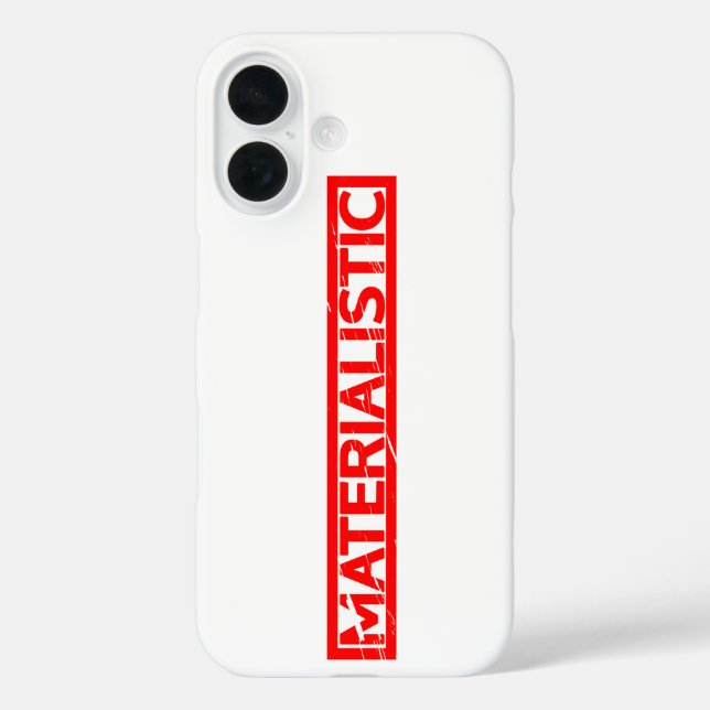 Materialistic Stamp Case-Mate iPhone Case (Back)