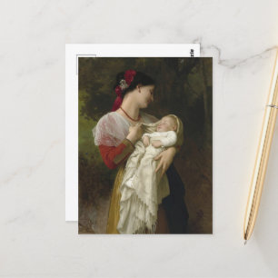 Maternal Admiration by William Bouguereau Postcard