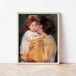 Maternal Kiss Mary Cassatt Poster