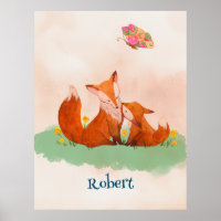 Maternal love between a mother fox and her cub