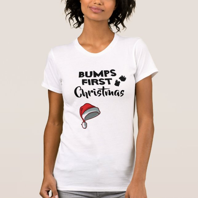 Maternity Bumps First Christmas T-Shirt (Front)