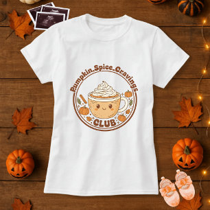 Maternity Pumpkin Spice Cravings Club  T-Shirt