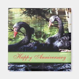 Mates for Life Black Swans Anniversary Magnet