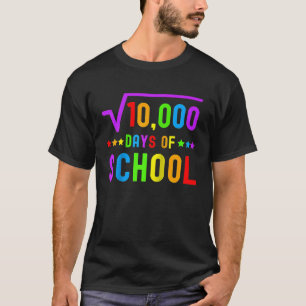 Math 100 Days Of School Math Teacher 100 Days of T-Shirt