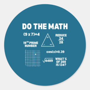 Math 67 Meme Six Seven Classic Round Sticker