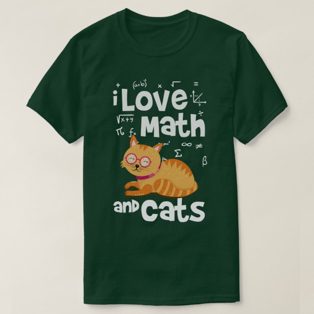Math And Cats 1 T-Shirt (Design Front)