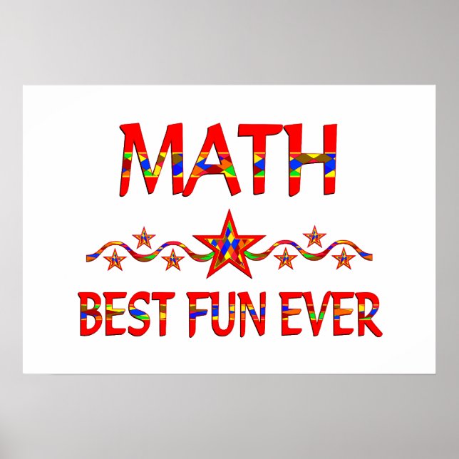 Math Best Fun Poster (Front)