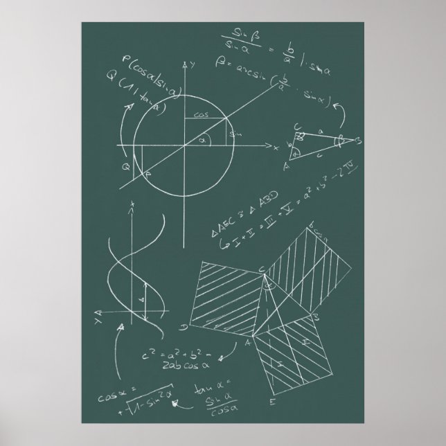 Math blackboard poster (Front)
