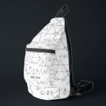 Math Calculations and Shapes Personalised Name Sling Bag<br><div class="desc">Math and statisticians design pattern sling bag for any nerd. Add a name by clicking the "Personalise" button. A perfect blend of style and functionality. Features a unique pattern background, this bag adds a pop of personality to your everyday ensemble. Whether you're running errands or exploring the city, its adjustable...</div>