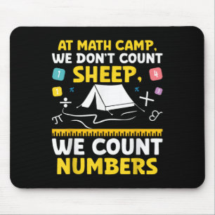 Math Camp Math Camper Mathematician Camping Mathem Mouse Pad