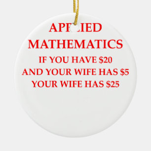 MATH CERAMIC TREE DECORATION