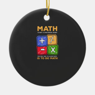 Math Ceramic Tree Decoration