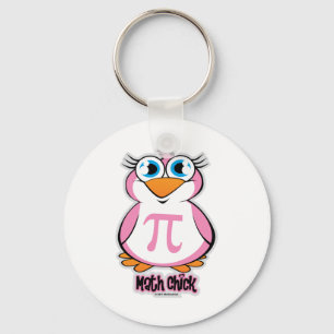 Math Chick Key Ring
