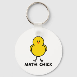 Math Chick Key Ring
